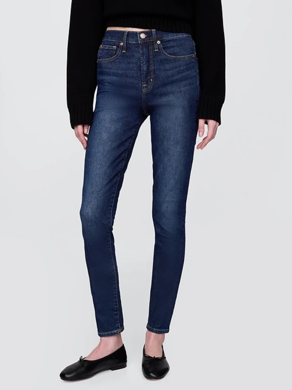 GAP High Rise True Skinny Jeans in Dark Wash Size 4/27 T